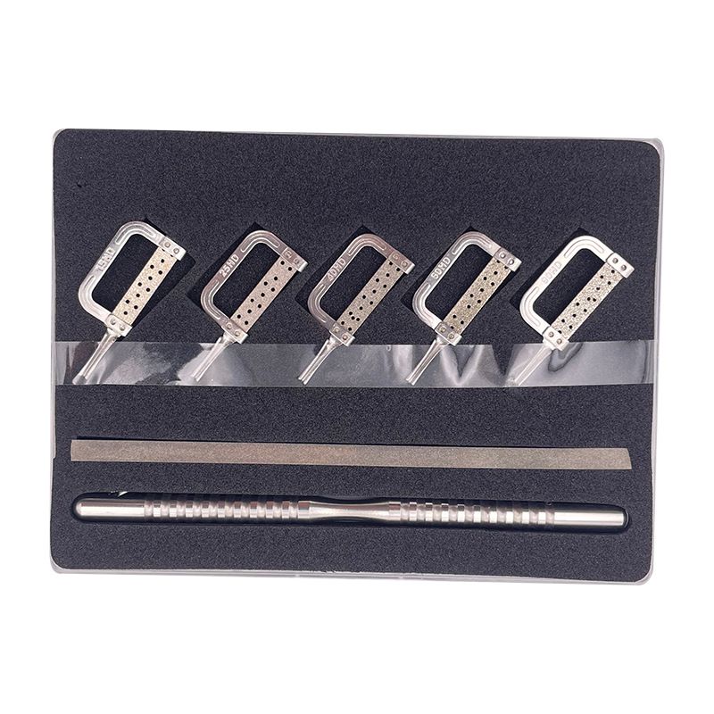 牙科正畸鄰面去釉片切 機(jī)用 手用套裝間隙鋸開(kāi)縫牙齒打磨砂條拋光