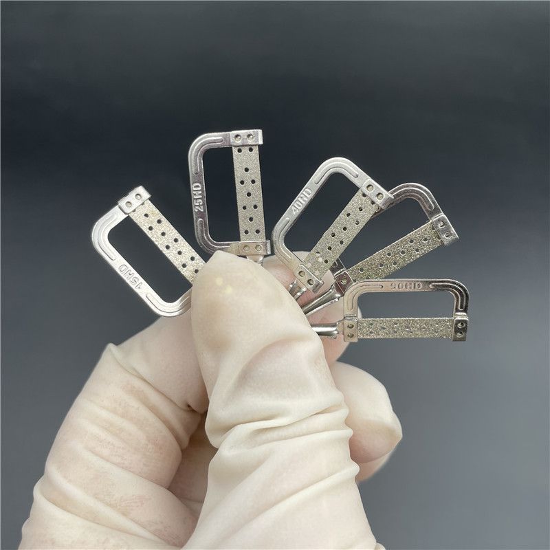 牙科正畸鄰面去釉片切 機(jī)用 手用套裝間隙鋸開(kāi)縫牙齒打磨砂條拋光